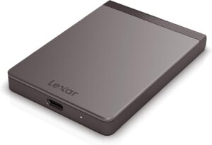 Lexar SL200 Portable SSD, Read/Write Speeds of up to 550/400 MB/s, USB-C, External Solid State Drive